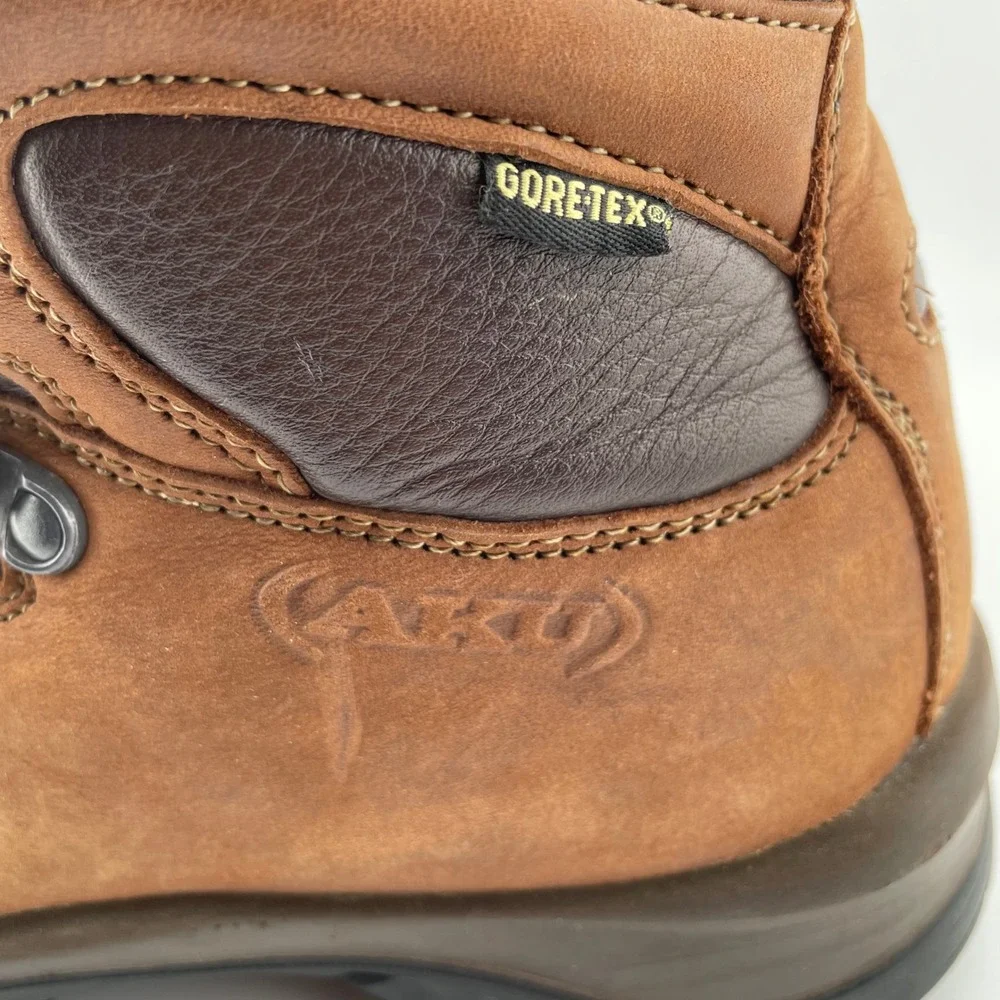 AKU Gore-Tex Brown‎ Leather Hiking Boots Vibram Sole Mens 6 Womens 7.5 132/1